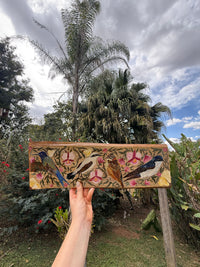 Aves do Cotidiano- (pintura em madeira)