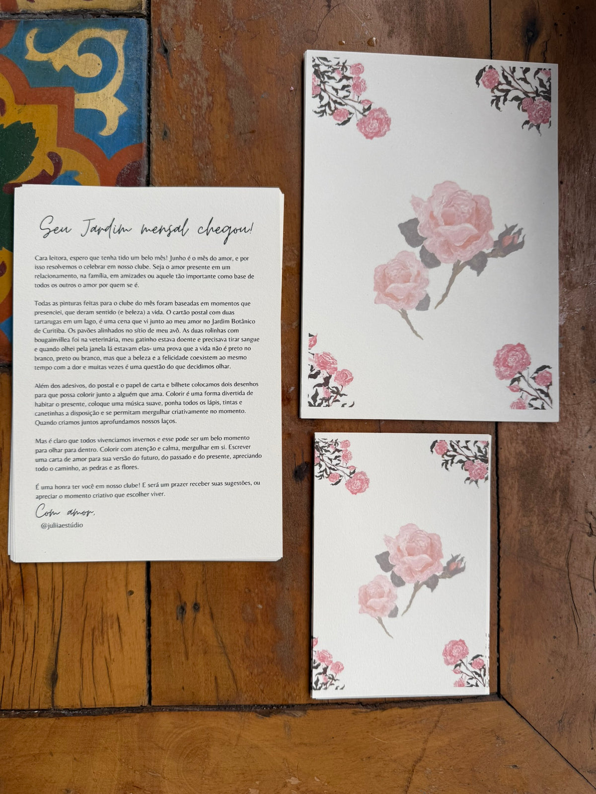Jardim de Papel- Clube de Cartas