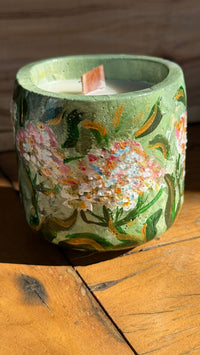 Vela Copo pintada à mão