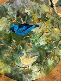 Mata mineira (Saí de pernas pretas) - Pintura em madeira