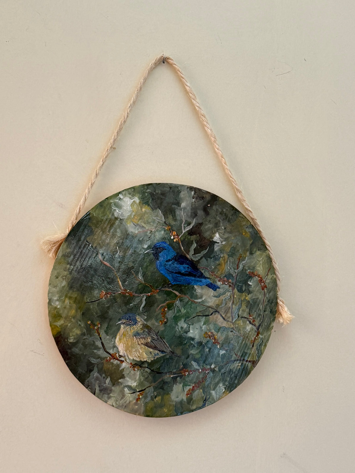 Mata mineira (Saí de pernas pretas) - Pintura em madeira