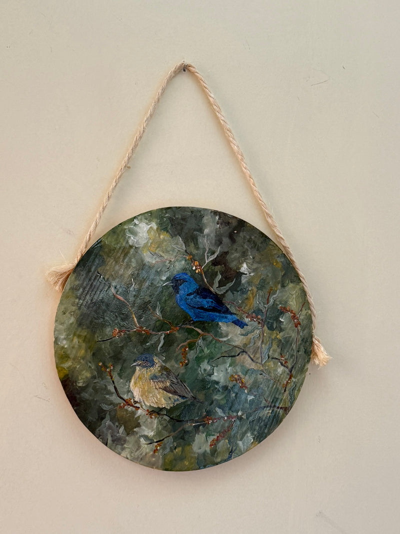 Mata mineira (Saí de pernas pretas) - Pintura em madeira
