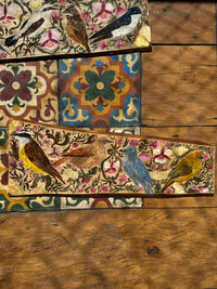 Aves do Cotidiano- pintura em madeira