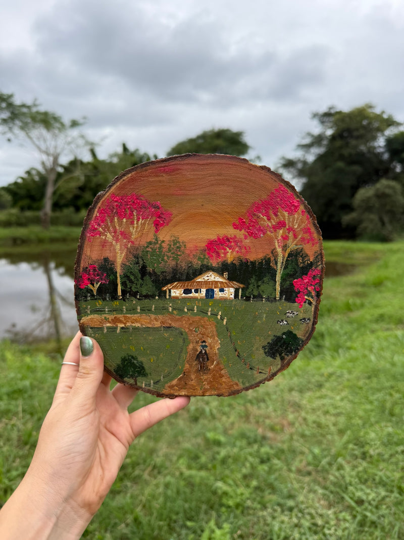 Pintura na Madeira- Sítio dos Ipês