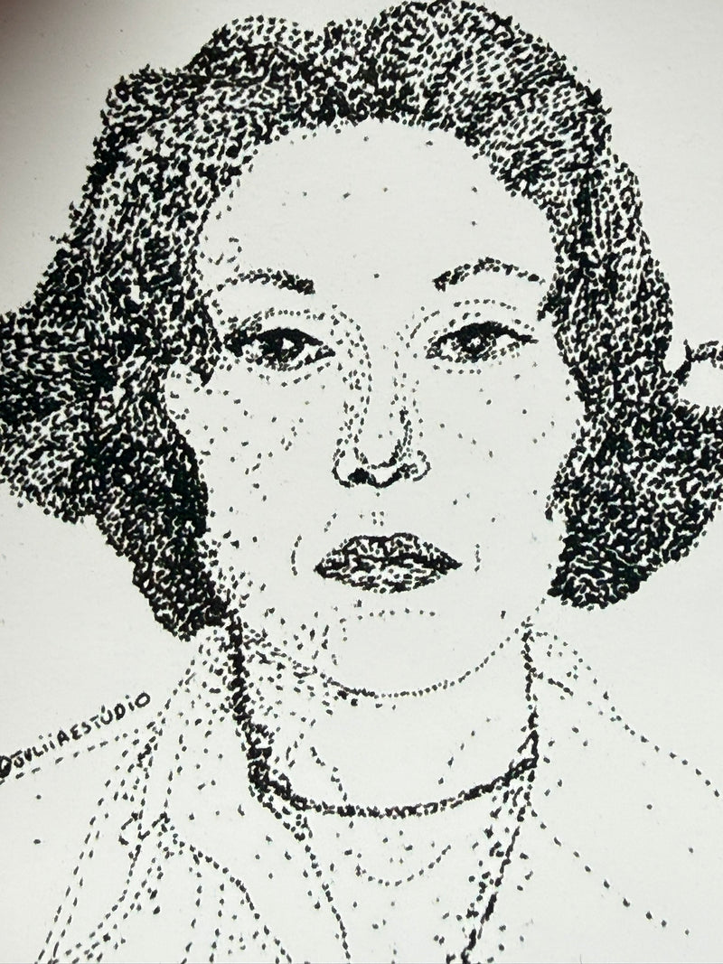 Adesivo Clarice Lispector Pontilhismo